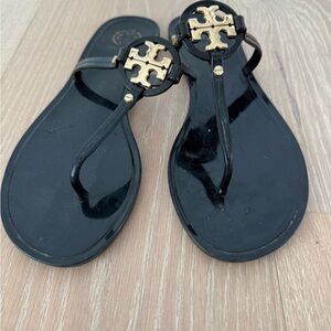 Tory Birch black jelly sandals size 8